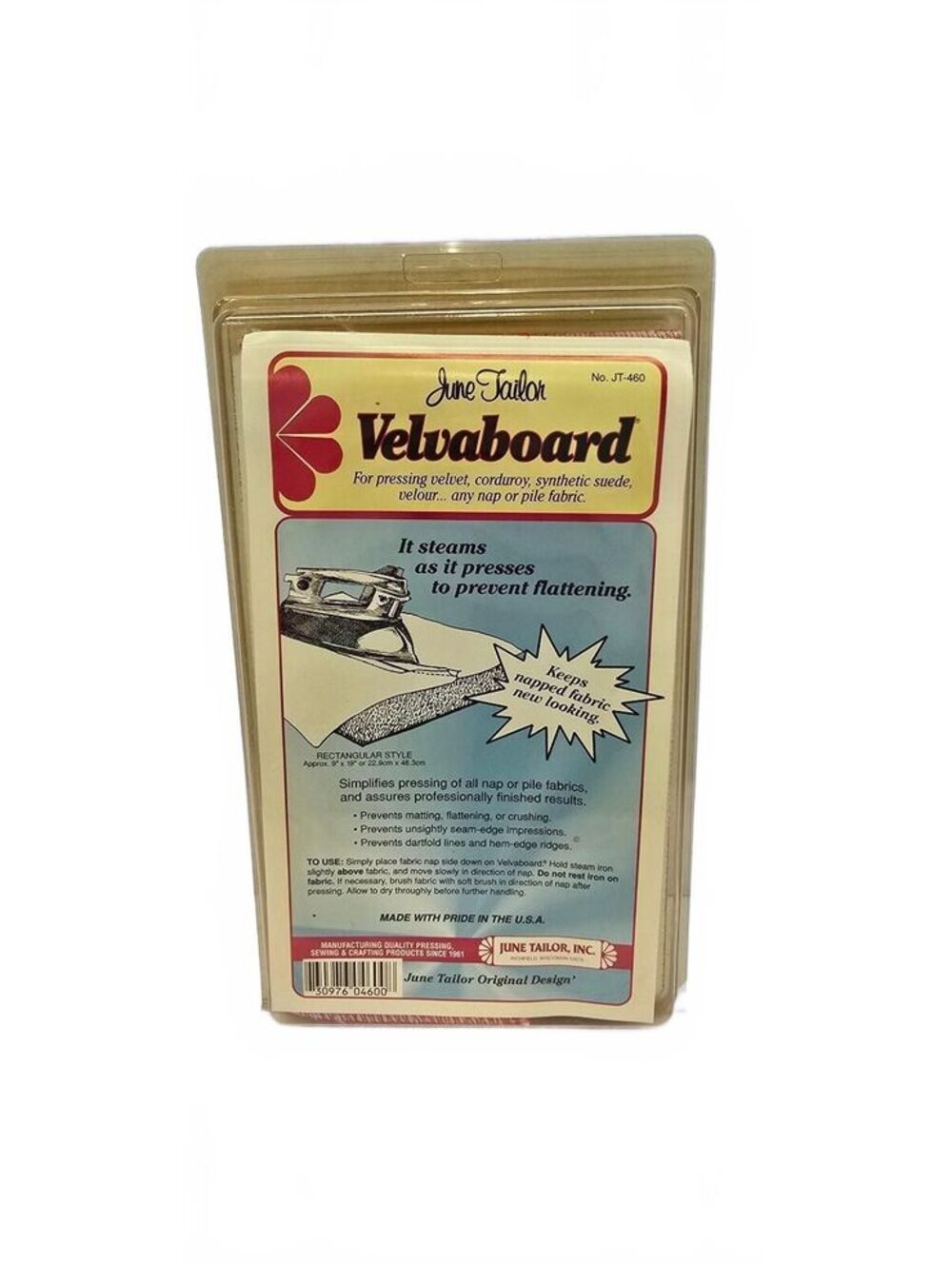 June Tailor Velvaboard Rectangular Style Pressing Board